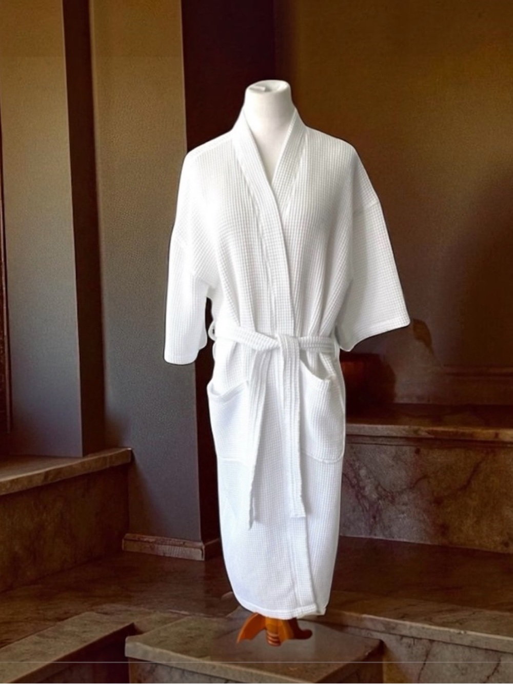 MONARCH CYPRESS WAFFLE BATH ROBE
